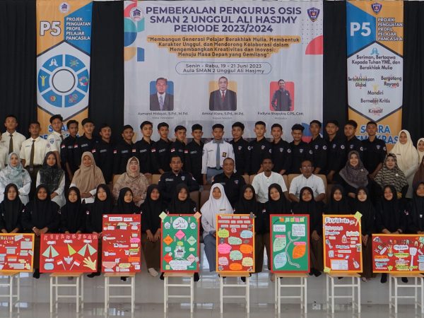Kegiatan Pembekalan OSIS Balee Puteh Periode 2023/2024 SMA Negeri 2 Unggul Ali Hasjmy