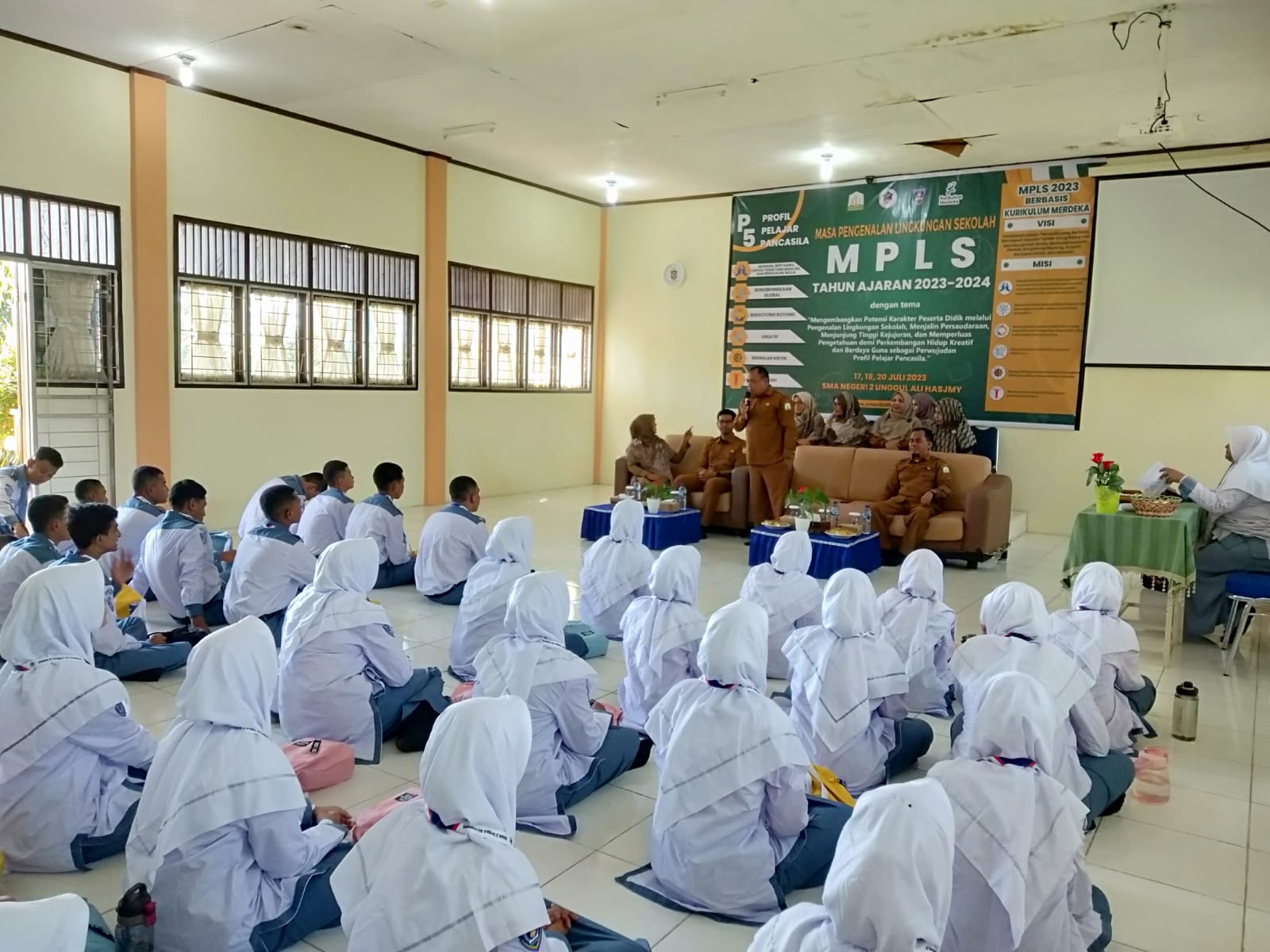 MPLS SMA Negeri 2 Unggul Ali Hasjmy Berlangsung Sukses dalam Mengembangkan Potensi Karakter Peserta Didik